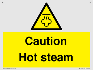 Caution Hot steam
